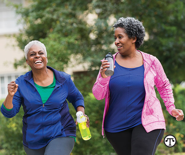 Being more physically active and making healthier food choices can be easier when you do it with friends. (NAPS)