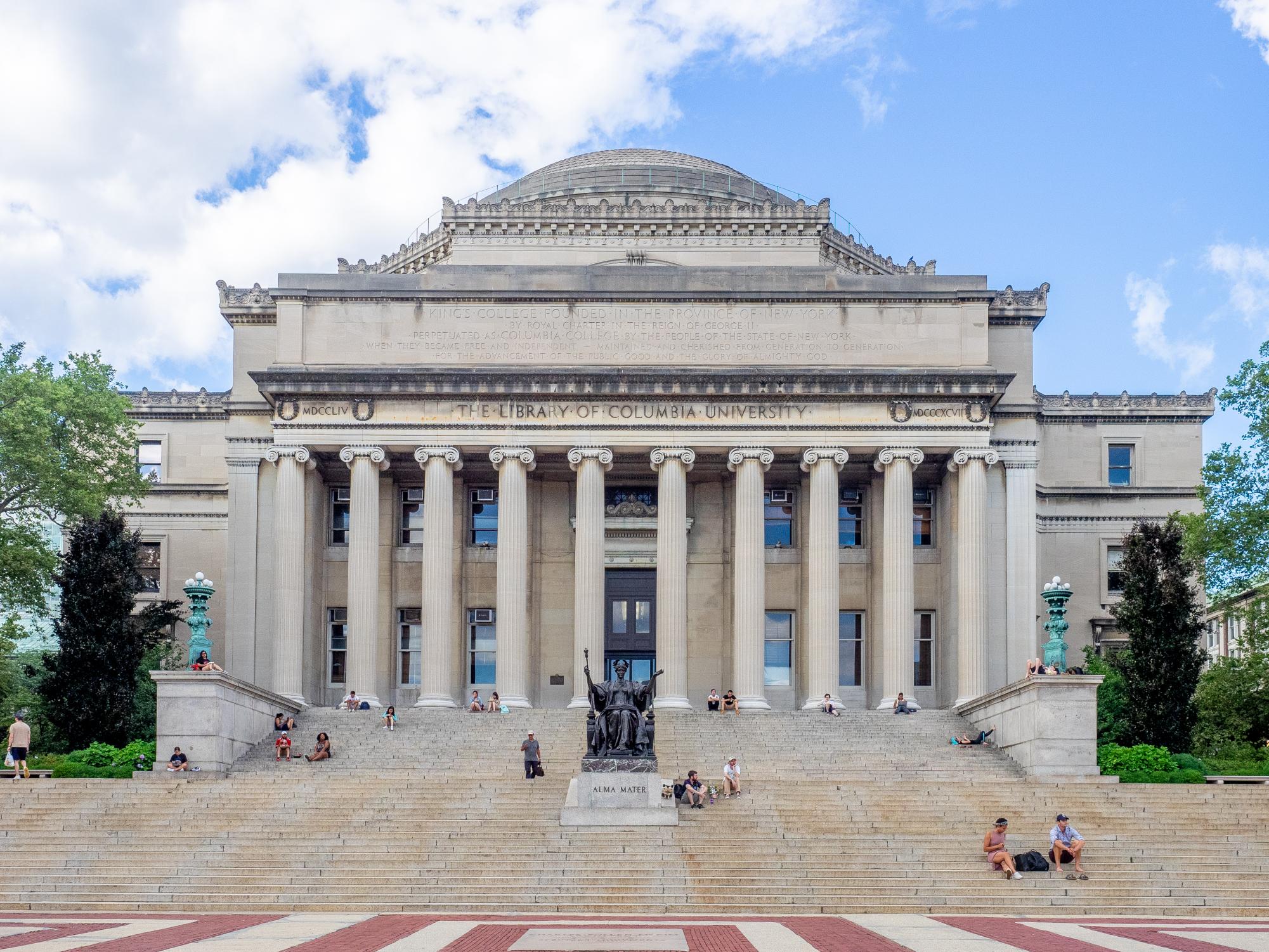 The library of Columbia University.
